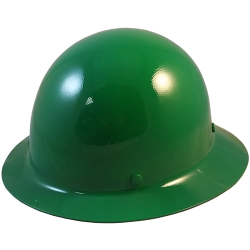 MSA Skullgard Full Brim Hard Hat with STAZ ON Suspension Green