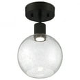 thumbnail image 2 of Access Lighting Burgundy LED Semi-Flush in Matte Black Color, 2 of 5