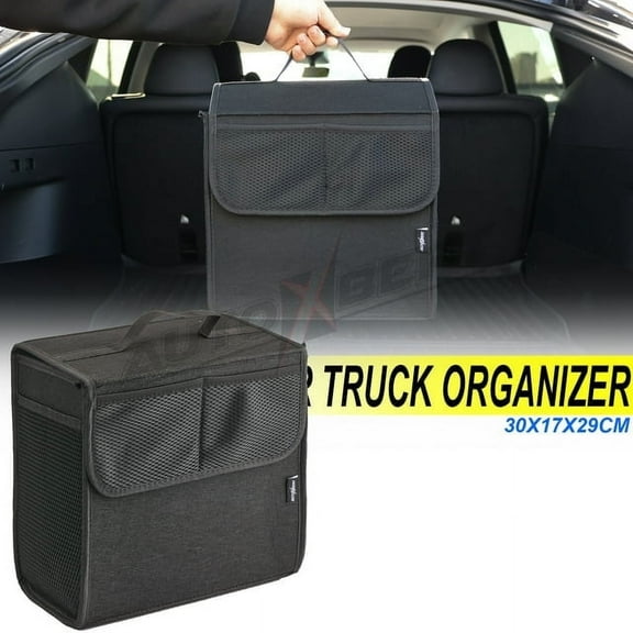 XUKEY Car Felt Rear Trunk Boot Storage Box Foldable Bag Cargo Universal Organizer Bin