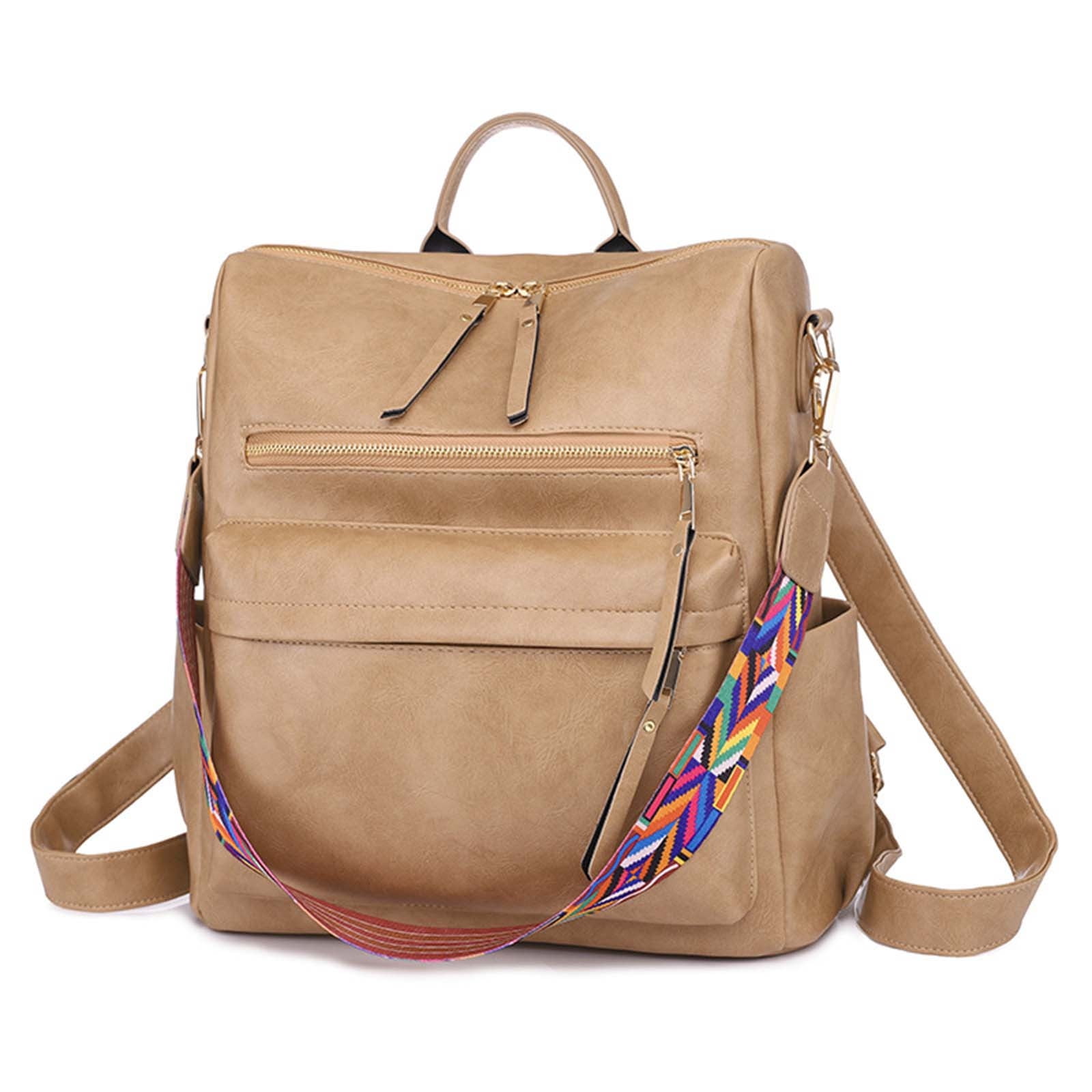 Stylish Genuine PU Leather Backpack Purse for Women - Spacious Anti-Theft Travel Bag with 3-Way Carry (Trendy & Durable) - Walmart.ca Stylish Genuine PU Leather Backpack Purse for Women - Spacious Anti-Theft Travel Bag with 3-Way Carry (Trendy & Durable) - Walmart.ca