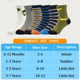 thumbnail image 2 of Skibeaut Toddler Socks with Grips Socks 12 Pack Boys Anti Skid Crew Sock for Baby Kids Cartoon Pattern, 2 of 5