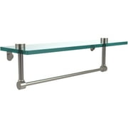 16" Glass Vanity Shelf with Integrated Towel Bar (Build to Order)