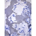 thumbnail image 4 of Hypercrush Contempo Sheer Floral Screen Print Short Sleeves Organza Blouse Top, 4 of 4