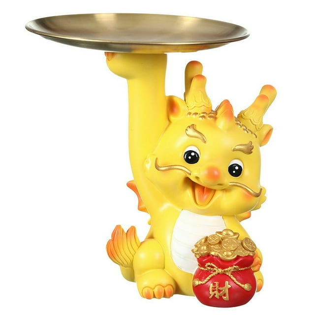Dragon Year Gift Crafts Storage Money Jar Cartoon Piggy Bank Resin Ornament Zodiac Model
