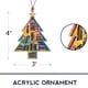 thumbnail image 3 of Wmhnj Adorno de madera para rbol de Navidad con diseño acrlico para decoracin del hogar, la oficina o el coche, 1 pieza de decoracin navideña colgante, 3 of 3