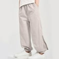 thumbnail image 2 of WRKEKC Boys Athletic Pants Solid Color Side Mesh Breathable Thin Mosquito Repellent Pants with Pockets Long Pants 2-15 Years, 2 of 3