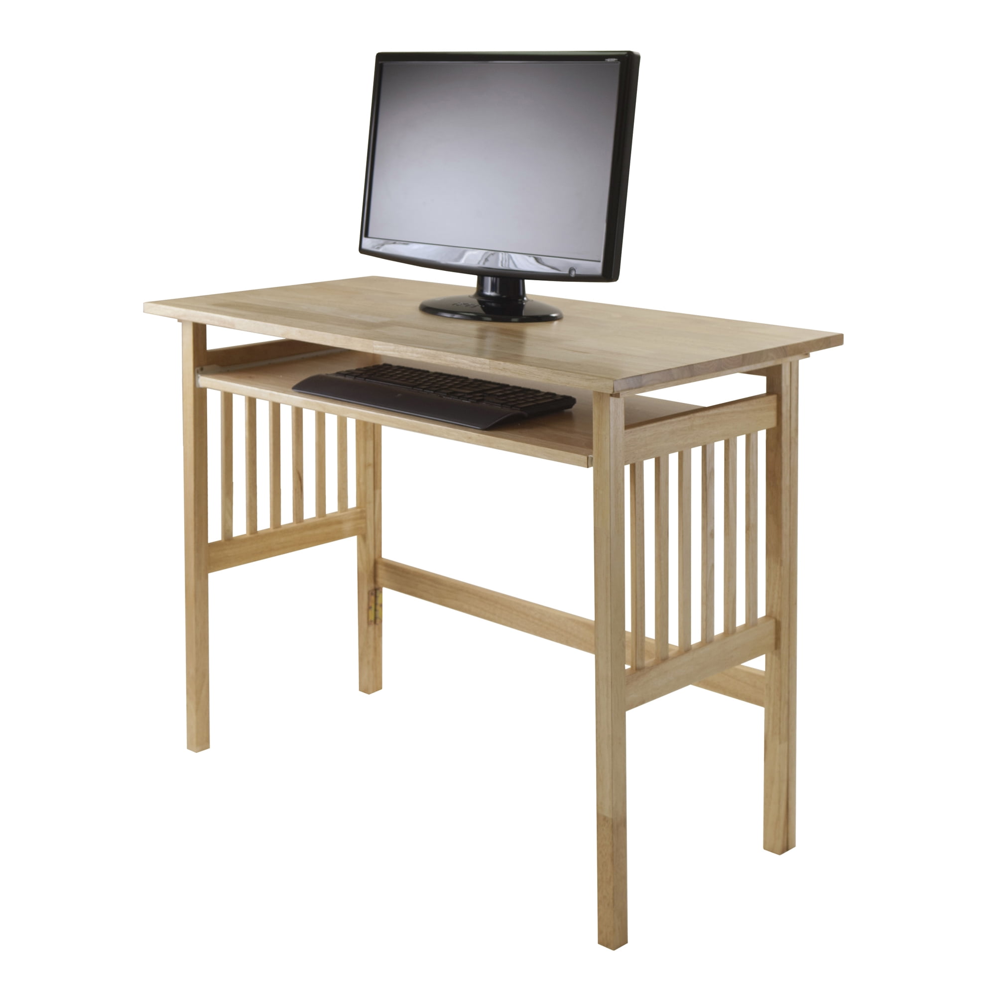 Winsome Wood Mission Foldable Computer Desk, Natural Finish