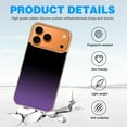 thumbnail image 4 of Case For Apple iPhone Air / 17 Pro / 17 Pro Max Series Case, Slim Thin Transparent Flexible Clear TPU Shockproof Phone Case For iPhone 17 Series, dark lavender faded black, 4 of 6