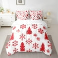 thumbnail image 2 of Manfei Christmas Tree 7-Piece Twin Bedding Sets,Merry Xmas Bedding Comforter Set,Red Snowflake Sheet Sets For Girl,Luxury Bedroom Decor, 2 of 8