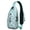 Greenish-blue-77, variant on Crossbody Sling Backpack for Women Men Decorative Boat Anchor Sky Blue Shoulder Sling Crossbody Casual Chest Bag for Travel Sports Running Hiking