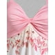 thumbnail image 3 of Tapa de tanque de estampado floral Twist Tamaño Rosegal  Camisetas sin mangas de talla grande, 3 of 5