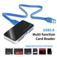 thumbnail image 2 of Visland Memory Card Reader High-speed Transmission Multifunctional Hot Swap All in 1 Mini MS CF M2 External Card Reader for Computer, 2 of 8