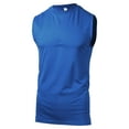 thumbnail image 2 of Ma Croix Mens Sleeveless Lightweight Muscle Tank Top For Gym Daily Look Home Training, 2 of 4