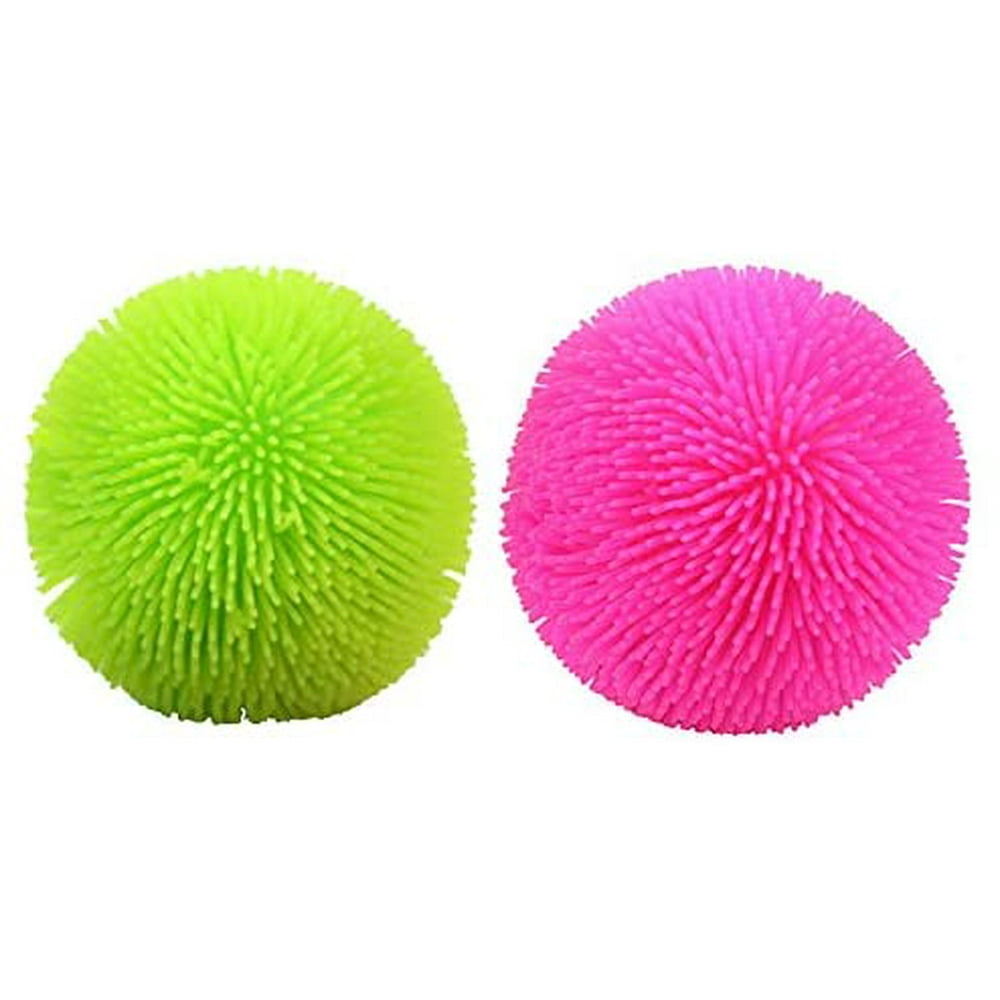 2 DohFilled Puffer Balls Super Soft Doh Filled Stretch Balls Ultra Squishy and Moldable