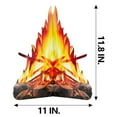 thumbnail image 4 of 2 Sets Fire Fake Flame Paper, 12 Inch 3D Tall Artificial Fire Fake Flame Paper, Flame Cardboard Decoration Used for Table Center, Camping, Beach, Campfire Party, 4 of 7