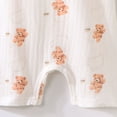 thumbnail image 5 of Kids Girl Romper Sleeveless White Bear Print Cotton Soft Breathable Snap Onesie 0-24 Months,Size 73, 5 of 5