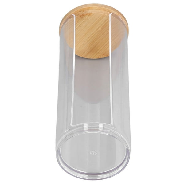 Contenedor de almohadillas de maquillaje, dispensador de almohadillas de algodón cosmético Contenedor de almohadillas cosméticas Contenedores de hisopos de plástico transparente Ultra sensible