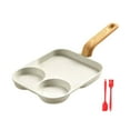 thumbnail image 2 of Sartén Antiadherente 3 en 1, Sartén de Rejilla Dividida de Aleación de Aluminio, Cocina para Huevos , Mango Resistente Al Calor, Sartén para Coc 3 uds de, 2 of 8
