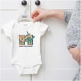 thumbnail image 5 of Retro MTV Tropical Hummingbird Logo Romper Boys or Girls Infant Baby Brisco Brands NB, 5 of 6