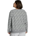 thumbnail image 3 of Women's Champion Plus Heritage French Terry Print Crew Outline Script Venetian Purple 2X, 3 of 4