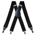 thumbnail image 5 of SGFCWSX Men's X-Back Suspenders, Elastic Adjustable 4-Clip Formal Casual Black, 5 of 6