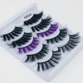 thumbnail image 4 of 5 Pairs False Eyelashes,Soft And Comfortable False Eye Lashes Faux 3D Mink Lashes Multipack for Makeup Eyelashes Extension,K604, 4 of 6