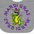 thumbnail image 4 of Inktastic Mardi Gras 2021 Party Alligator Boys or Girls Baby Bib, 4 of 4