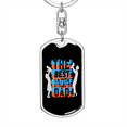 thumbnail image 5 of Best Mom Dad Stainless Steel or 18k Gold Premium Swivel Dog Tag Keychain, 5 of 16