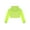 Fluorescent Green, variant on Girls Long Sleeve Cropped Hoodie Long Sleeve Mesh Tops for Modern Jazz Street Dance Performance