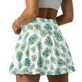 thumbnail image 4 of HELLHERO Green Monstera Leaves Built-in Shorts Golf Skirts, 2 Side Pockets with Pockets Polyester Spandex Active Skort for Tennis Yoga Pickleball, 4 of 9