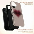 thumbnail image 4 of Heartbeat Wave Modern Minimalist iPhone Case – Subtle Burgundy Heart with Soundwave Graphic, Protective Slim Cover for iPhone 16 15 14 13 12 11 Mini Pro Max, 4 of 6