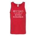 thumbnail image 2 of Wild Bobby,Best Dad in The Seven Kingdoms GoT Thrones, Father's Day, Men Graphic Tank Top, Red, X-Large, 2 of 3
