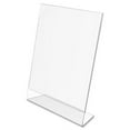 thumbnail image 7 of Deflecto Classic Image Slanted Sign Holder 1 Each - 8.5" Width x 11" Height - Rectangular Shape - Side-loading, Self-standing - Plastic - Clear, 7 of 7