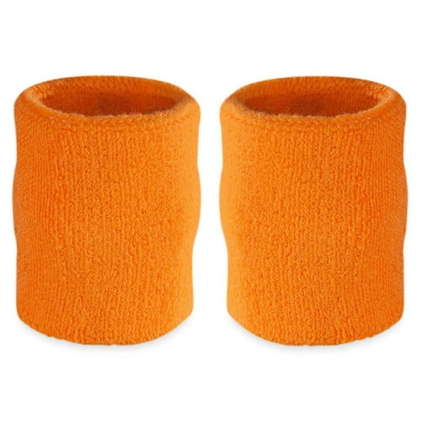 suddora 4' inch sport arm sweatbands athletic cotton armbands pair