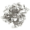 thumbnail image 3 of 50PCS 2# / 4# / 6# / 8# Fishing Rolling Swivel Connector with Snap Fish Hook Lure Connector Terminal Tackle, 3 of 7