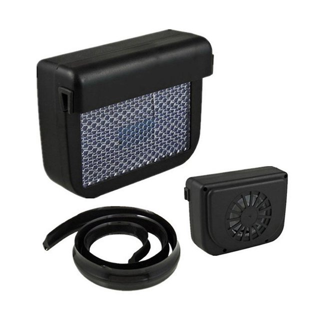 Extractor de aire solar para automóvil, ventilador de enfriamiento automático ahorro de energía con panel solar de 0.3w para uso universal