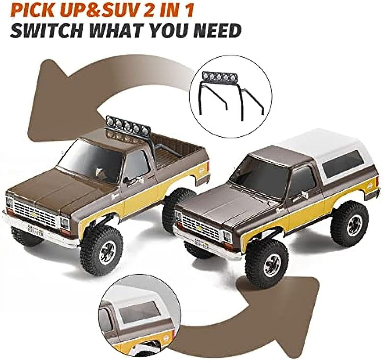 FMS 1/24 RC Crawler FCX24 Chevy K5 Blazer, Mini RC Car, 4WD FMS 1/24 RC Crawler FCX24 Chevy K5 Blazer, Mini RC Car, 4WD