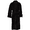 Black, variant on Terry Velour Kimono Robe 100% Cotton White One Size 48 Inch