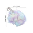 thumbnail image 4 of Unique Bargains 1 Pc Reusable Bath Shower Loofah Sponge Body Puffs for Bathroom Blue Purple, 4 of 7