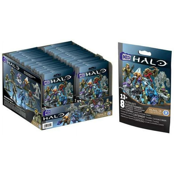 Mega Bloks: Halo Maf Blind Bag, with 1 Random Character Included (1.5")