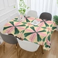 thumbnail image 2 of Yayeee Tablecloths 54" x 54" Rectangle Wrinkle Resistant Party Table Cover, Pink Symmetrical Stars, 2 of 8