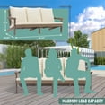 thumbnail image 6 of Clihome 79 inch Resin Outdoor Patio Lounge Chair Arm Seat With Cushions, 6 of 7