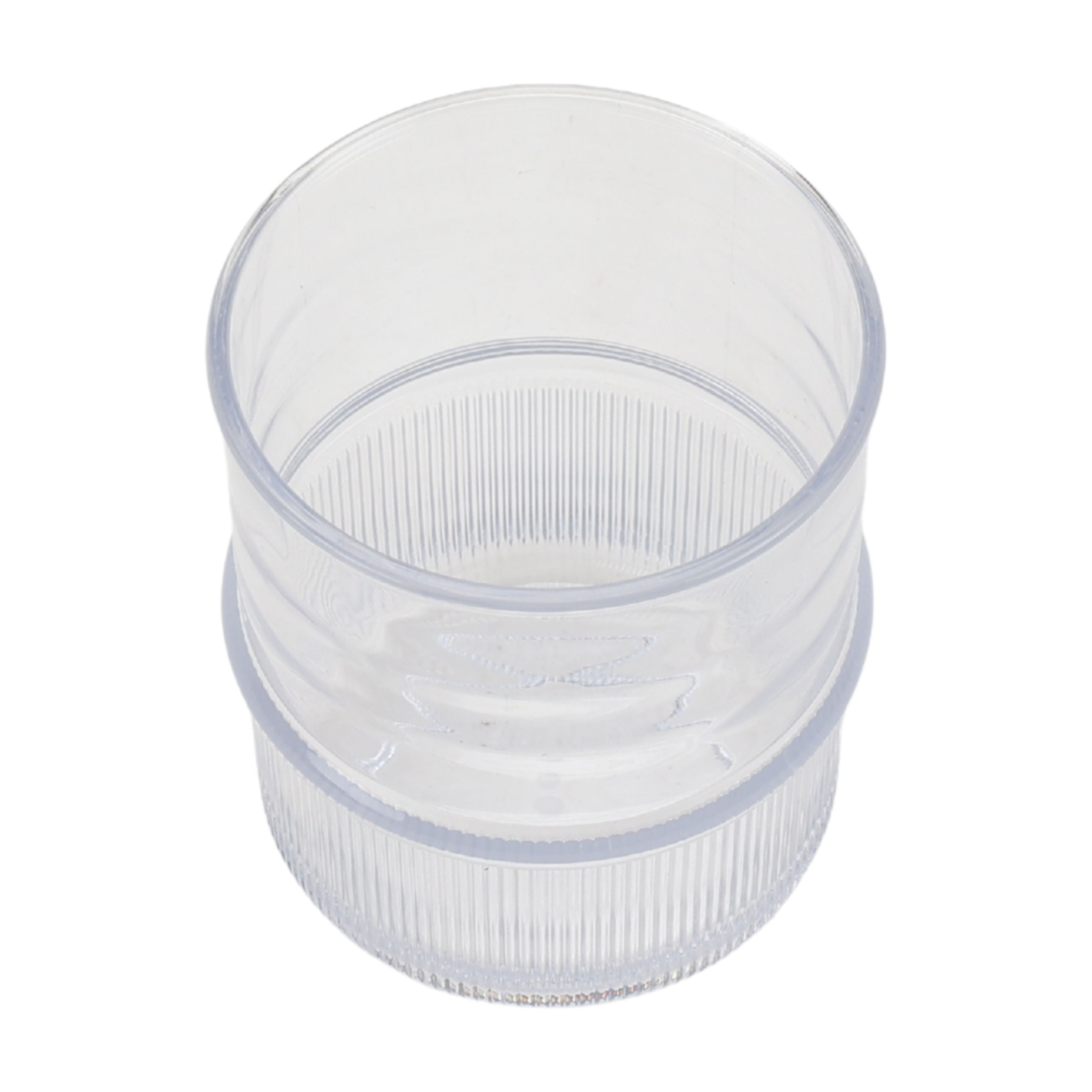 Better Homes and Gardens 14-Ounce Clear Tritan Ribbed Tumbler, Short