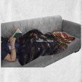 thumbnail image 6 of Teen Room Soft Flannel Fleece Blanket, Professional Baseball Players in the Stadium Playing the Game Pich Sports Print, Cozy Plush for Indoor and Outdoor Use, 70" x 90", Multicolor, by Ambesonne, 6 of 6