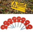 thumbnail image 4 of 50 Pcs Electric Fence Insulators, Red Plastic Steel Screw In Insulators, Easy To Install, Weather Proof Wood Post Insulators For Livestock, Electric Fence Accessories, Animal, 4 of 8