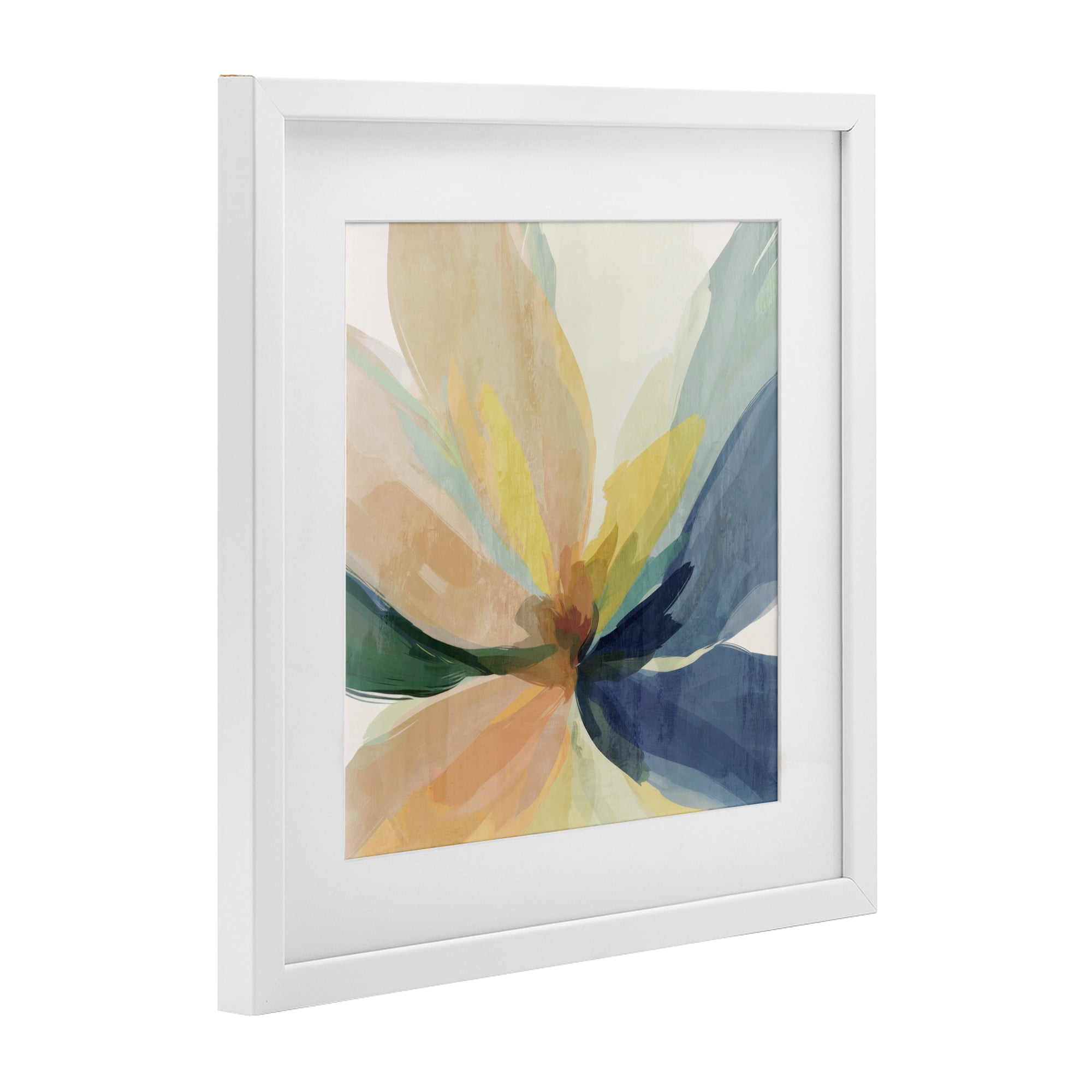 Stupell Industries Soft Harmonious Petals White Framed Print Under Glass, design by Irena Orlov