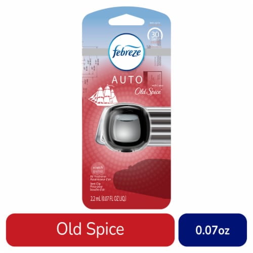 2X - Febreze Original Old Spice Car Odor-Eliminating Air Freshener Vent Clip