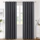 thumbnail image 1 of Cortinas opacas con aislamiento térmico, paneles de tratamiento de ventanas, cortinas opacas para oscurecer la habitación, para sala de estar, lengüeta trasera/bolsillo para barra, cortinas para dormitorio, 52 x 84 pulgadas, salvia clara, 2 paneles, gris carbón, 42 pulgadas de ancho x 84 pulgadas de largo, 1 of 5