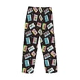 thumbnail image 5 of Xecao Colorful Retro Tape Men's Straight Lounge Pajama Pants: The Ultimate in Comfortable Sleepwear, 5 of 9