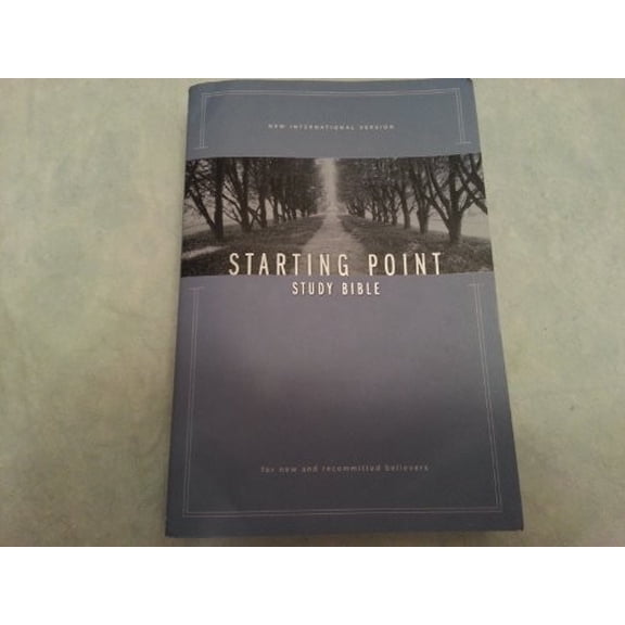 Pre-Owned NIV Starting Point Study Bible (Paperback) 031091891X 9780310918912